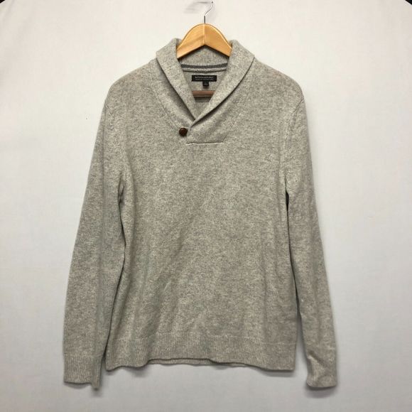 Banana Republic Men Italian Yarn 100% Merino Wool Sweater Size Large M112 -21 - Picture 1 of 12